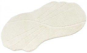 Kúpeľňový koberček Shell krémový