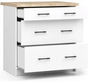 Kuchynská skrinka OLIVIA S80 - biela