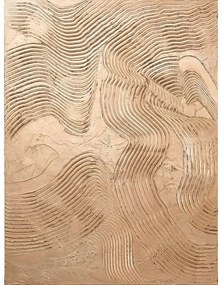 Ručne maľovaný obraz 88x118 cm Metallic Brown – Malerifabrikken