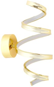 Toolight Toolight, LED nástenné svietidlo, 4000K, 18W, APP827-W, zlatá lesklá, OSW-09179