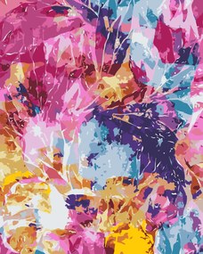 Gario Maľovanie podľa čísel Abstraktné farby Rozmery: 40 x 50 cm, Rámovanie: Iba zrolované plátno