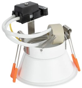 Sada 12 vstavaných bodových svetiel bielych GU10 50 mm IP44 - Dept