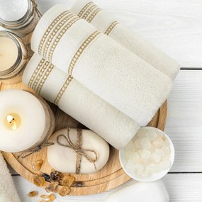 BAVLNENÝ UTERÁK AMANDA10 50X90 CM PÚDROVO RUŽOVÁ