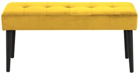 Lavička Glory žltá 45 × 95 × 38 cm ACTONA