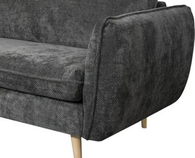 Rohová sedačka Salma, grafitová tkanina, univerzálna pravá/ľavá