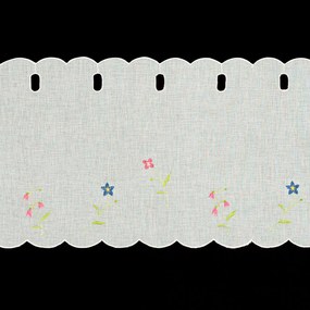 KRÁTKA ZÁCLONA NA PÚTKACH MARIKA 150X40 CM KVETY