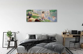 Obraz plexi Art pláž na jazere 120x60 cm