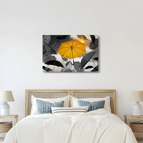 Obraz žltého dáždnika (90x60 cm)