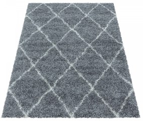 Ayyildiz koberce AKCE: 80x150 cm Kusový koberec Alvor Shaggy 3401 grey - 80x150 cm