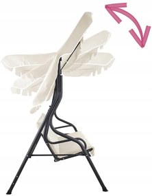 Zahradní houpačka DOLLI 170 cm tmavě béžová