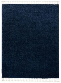 Kusový koberec Shaggy Berta tmavo modrý 140x190cm