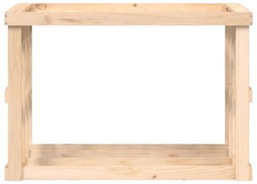 Vonkajší držiak na polená 108x52x74 cm masívna borovica