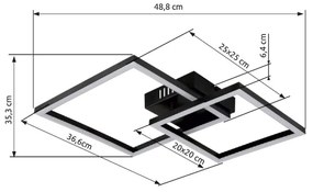 Globo 672842 - LED Stropné svietidlo TYLER LED/20W/230V
