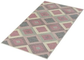 Koberce Breno Kusový koberec PORTLAND 1505/RT4P, ružová, viacfarebná,120 x 170 cm