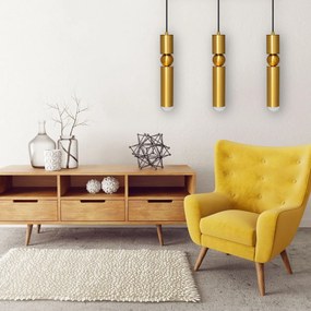 Toolight - Závesná stropná lampa 3xG9 APP471-3CP, zlatá, OSW-00905