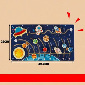 Drevené puzzle – slnečná sústava