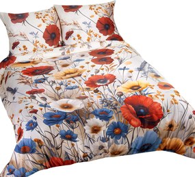 SATÉNOVÉ OBLIEČKY SATYNLOVE PREMIUM 140X200 CM, 1KS 50X70 CM KVETY