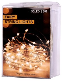 IKO Vianočné svetielka 50 LED, 5m – teplá biela