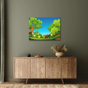Obraz - Veselí žabiaci (70x50 cm)