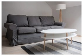 Biely konferenčný stolík Ragaba OVO