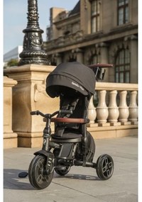 QPlay - Detská trojkolka 7 v 1 COMFO MAX čierna