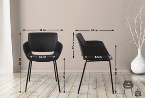 Stolička Alpena - čierna