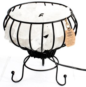 Soľná lampa - industriálna Farba Himalájskej soli: Biela