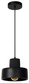 Lucide 20419/20/30 - Luster na lanku OPHELIA 1xE27/40W/230V pr. 20 cm čierna