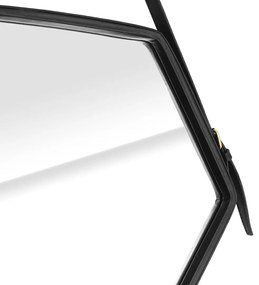 Nástenné zrkadlo Ebi II čierne
