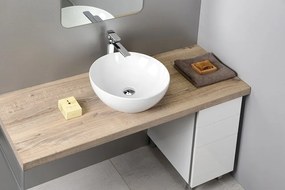 GSI GSI, PURA keramické umývadlo Slim 122x46cm, bez otvoru, biela ExtraGlaze, 8887011
