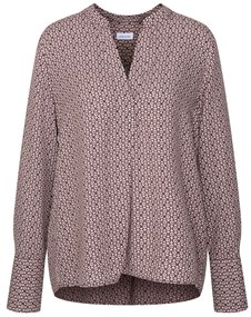 Tunika Seidensticker z viskózy, celoplošná potlač v kombinácii krémovobielej a purpurovočervenej