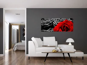 Obraz - Kvety ruží (120x50 cm)