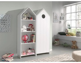 Biela otvorená detská šatníková skriňa 115x171,5 cm CASAMI – Vipack