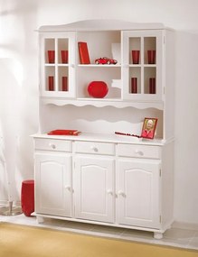 Široká vitrína In-Siena, bielena borovica