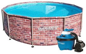 Marimex | Bazén Marimex Florida 3,66 x 0,99m, s pieskovou filtráciou- motív TEHLA | 19900077