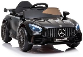 LEANTOYS ELEKTRICKÉ AUTÍČKO MERCEDES GT R - NELAKOVANÉ - ČIERNE - 2021  MOTOR 2X45W BATÉRIA 1 x 12V4,5Ah