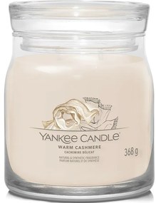 Yankee Candle vonná sviečka Signature v skle stredná Warm Cashmere, 368 g, M