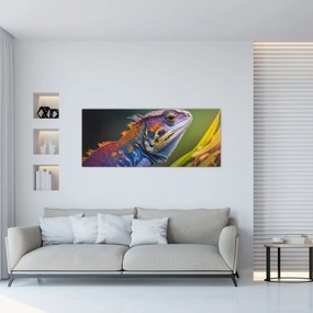 Obraz - Sfarbený leguán (120x50 cm)