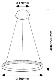 Rabalux 72258 - LED Luster na lanku GRETE LED/32W/230V 3000K