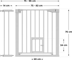 Bezpečnostná zábrana Guardian 2.0 biela