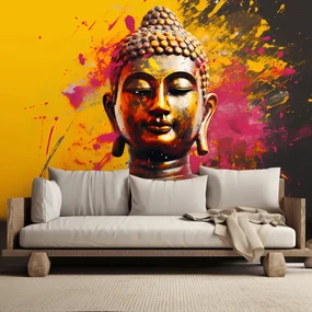 Gario Fototapeta Budha na abstraktnom pozadí Materiál: Vliesová, Rozmery: 400 x 280 cm