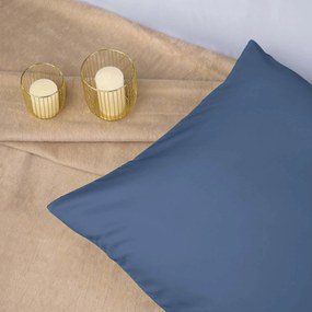 SATÉNOVÉ OBLIEČKY SATINLOVE CLASSIC 160X200 CM, 2KS 70X80 CM MODRÉ