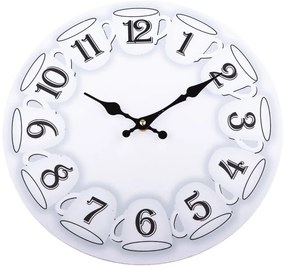 Nástenné drevené hodiny Dakls Mugs, ⌀ 34 cm