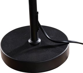 Stolová lampa čierna so zeleným zamatovým tienidlom 35 cm - Parte