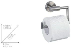 WENKO 19612100 - Držiak toaletného papiera BOSIO MATT 15x10,5 cm nerez/strieborný
