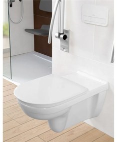 VILLEROY &amp; BOCH ViCare WC sedátko Kompakt s poklopom, biela alpská, 9M676101