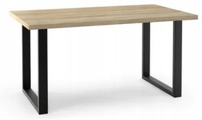 Jedálenský stôl BOLO - dub sonoma/čierna