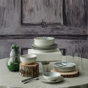 Jedálna súprava 24 ks hnedá/porcelán