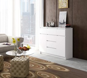 Komoda 120 cm K017 biela