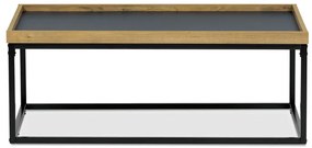 Autronic BONTEC Konferenčný stolík 100x60cm, mdf, dub, CT-613 OAK Farba: Šedá